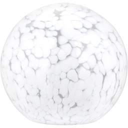 Pacific Lifestyle Aurora Speckled White Glass Spherical Table Lamp - Size: 19 x 18 x 18cm - Wilko - thumbnail 1