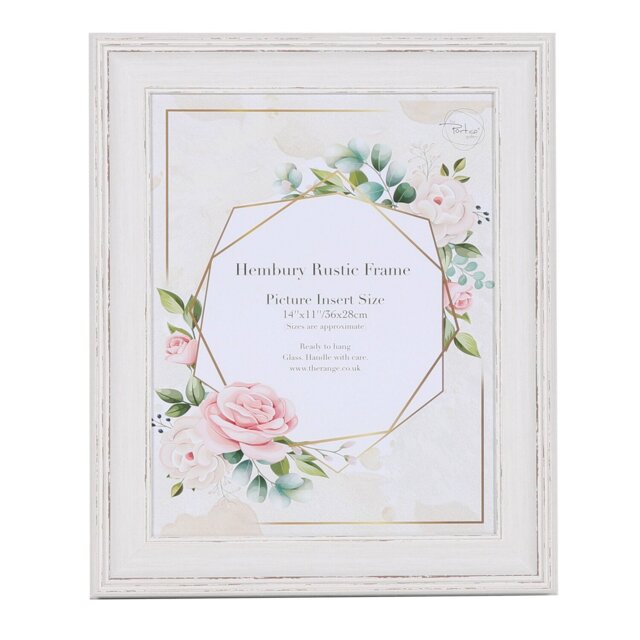 The Port. Co Gallery Hembury Rustic Photo Frame 14 x 11 inch - Cream - Wilko - image 1