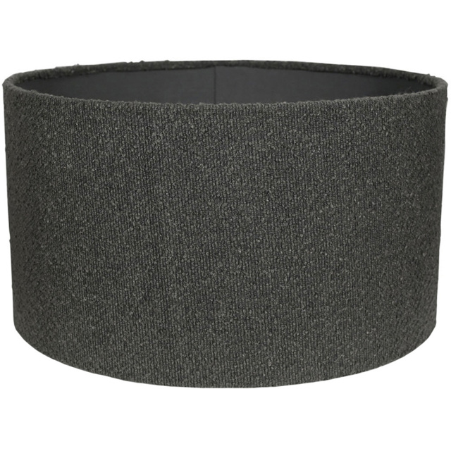 ValueLights Reni Charcoal Boucle Large Shade - Size: 25 x 45 x 45cm - Grey - Wilko - image 1