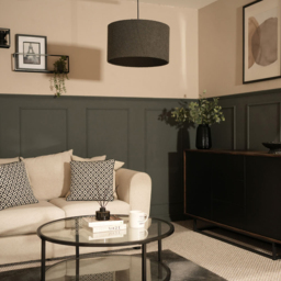ValueLights Reni Charcoal Boucle Large Shade - Size: 25 x 45 x 45cm - Grey - Wilko - thumbnail 6