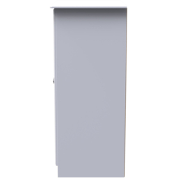 Crowndale Pembroke 2 Door Matt White Midi Wardrobe Ready Assembled - White Matt - Wilko - thumbnail 5