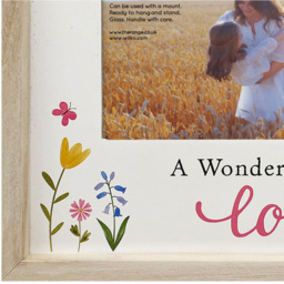 Wonderful Love Floral Wooden Photo Frame Natural - The Port. Co Gallery - Wilko - thumbnail 5