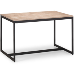 Julian Bowen Tribeca 4 Seater Dining Set Oak - Black - Wilko - thumbnail 4