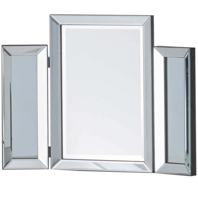 Julian Bowen Soprano Folding Dressing Table Mirror - Size: 65 x 50cm - Clear - Wilko - image 1