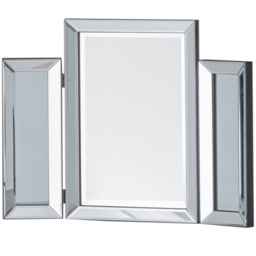 Julian Bowen Soprano Folding Dressing Table Mirror - Size: 65 x 50cm - Clear - Wilko - thumbnail 1