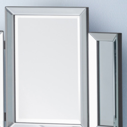 Julian Bowen Soprano Folding Dressing Table Mirror - Size: 65 x 50cm - Clear - Wilko - thumbnail 6