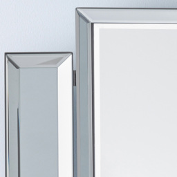 Julian Bowen Soprano Folding Dressing Table Mirror - Size: 65 x 50cm - Clear - Wilko - thumbnail 4