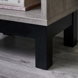 Julian Bowen Bali Single Drawer Grey Oak Bedside Table - Wood - Wilko - thumbnail 6