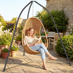 Outsunny Black Adjustable Height Hammock Stand - Size: 210 x 230 x 230cm - Wilko - thumbnail 4