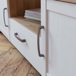 Florence Bohol Single Drawer Single Shelf 2 Door Riviera Oak and White LED TV Unit - Furniture To Go - Wilko - thumbnail 6