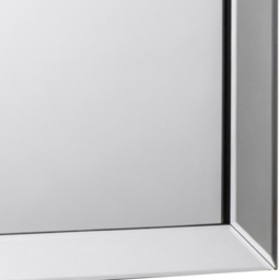 Julian Bowen Soprano All Glass Wall Mirror - Size: 80 x 60cm - Clear - Wilko - thumbnail 5