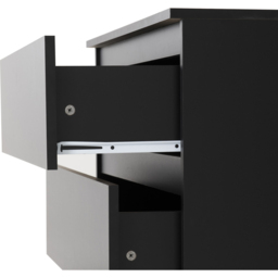 Seconique Malvern 3 Drawer Black Chest of Drawers - Wilko - thumbnail 6