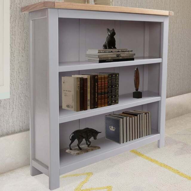 Mirano 3 Shelf Grey Bookcase - Cabinet Bits - Wilko - image 1