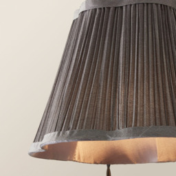 ValueLights Loralei Grey Pleated Faux Silk 3 Drop Cluster Black LED Ceiling Pendant Light - Size: 126 x 20.5 x 20.5cm - Gold - Wilko - thumbnail 4