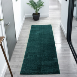 Desire Rugs Comfy Emerald Anti Slip Felt Backing Rug 60 x 200cm - Green - Wilko - thumbnail 3