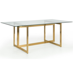 Julian Bowen Minori Vittoria 6 Seater Dining Set Blue - Gold - Wilko - thumbnail 5