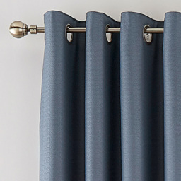 Helena Springfield Eden Blue Lined Eyelet Curtains 229 x 183cm - Size: W 229 x D 183cm - Wilko - thumbnail 3