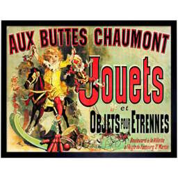 Artery8 Aux Buttes Chaumont Jouets Monica's Apartment Friends Framed Wall Art Print 30 x 41cm - Size: 43.3 x 33.3 x 1.5cm - Green - Wilko - thumbnail 1