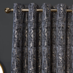 Aster Blackout Eyelet CurtainCharcoal163cm183cm - Divante - Wilko - thumbnail 4