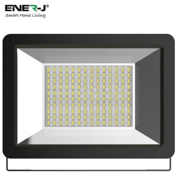 ENER-J 4000K 100W Slim LED Floodlight - Size: 40 x 20 x 10cm - Black - Wilko - thumbnail 5
