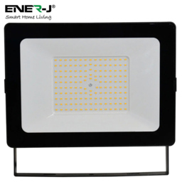 ENER-J 4000K 100W Slim LED Floodlight - Size: 40 x 20 x 10cm - Black - Wilko - thumbnail 4