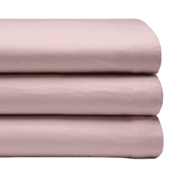 Serene Double Powder Pink Brushed Cotton Flat Bed Sheet - Wilko - thumbnail 4