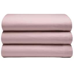 Serene Double Powder Pink Brushed Cotton Flat Bed Sheet - Wilko - thumbnail 1