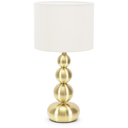 ValueLights Marissa 2 Pack Gold Stacked Ball Touch LED Table Lamp - Size: 36 x 17 x 17cm - Wilko - thumbnail 4