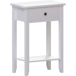 VIDA DESIGNS Windsor Single Drawer White Console Table - Size: 30 x 50 x 74cm - Wilko - thumbnail 3