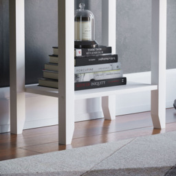 VIDA DESIGNS Windsor Single Drawer White Console Table - Size: 30 x 50 x 74cm - Wilko - thumbnail 5