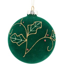 Flocked Pattern Bauble - Sleigh Bells Ring - Wilko - thumbnail 5