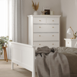 Florence Paris 6 Drawer White Chest of Drawers - Wilko - thumbnail 7