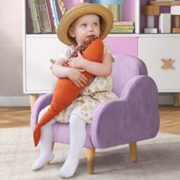 Tommy Toys Purple Cloud Shaped Kids Armchair - Wilko - thumbnail 1
