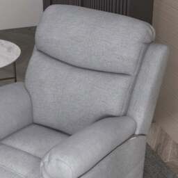 Portland Grey Linen Power Lift Electric Recliner Chair - Size: Single - Wilko - thumbnail 4