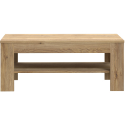 Florence Grafton Single Shelf Oak Coffee Table - Size: 45.5 x 110 x 60cm - Brown - Furniture To Go - Wilko - thumbnail 4