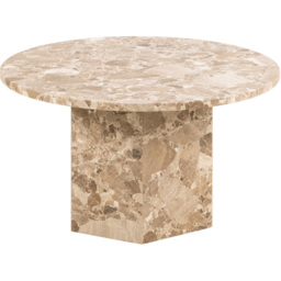 Florence Naxos Brown Marble Round Coffee Table - Furniture To Go - Wilko - thumbnail 4