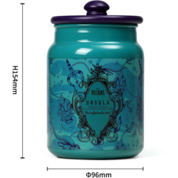 Disney Villains Ursula Sea Flower and Black Pearl Scented Candle 430g - Size: 15 x 10.1 x 8.9cm - Green - Wilko - thumbnail 6
