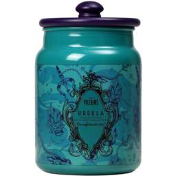 Disney Villains Ursula Sea Flower and Black Pearl Scented Candle 430g - Size: 15 x 10.1 x 8.9cm - Green - Wilko