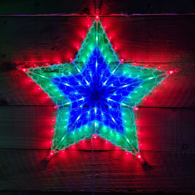 Samuel Alexander 100 Multicolour LED Outdoor Window Star Light 50cm - Size: 5cm - Wilko - image 1