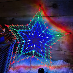 Samuel Alexander 100 Multicolour LED Outdoor Window Star Light 50cm - Size: 5cm - Wilko - thumbnail 7