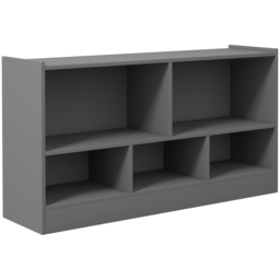 Costway 5 Cube Kids Grey Wooden Bookcase - Size: 5 Shelf - Wilko - thumbnail 3