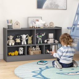 Costway 5 Cube Kids Grey Wooden Bookcase - Size: 5 Shelf - Wilko - thumbnail 5
