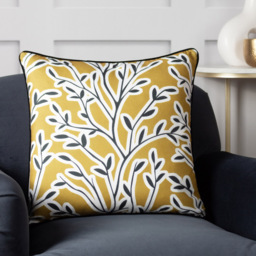 furn. Annika Honey Floral Cushion - Size: 50 x 50cm - Multi - Wilko - thumbnail 3