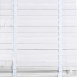 Ashwood Venetian Blinds Cotton White 60cm - Size: W 60 x D 160cm - Wilko