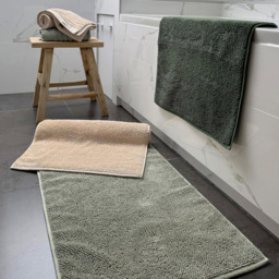 Misona Loop Natural Reversible Organic Cotton Bath Mat 50 x 80cm - Size: 50 x 80 x 1cm - Wilko - thumbnail 4