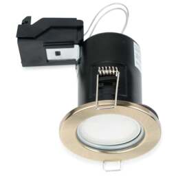 ValueLights Antique Brass Warm White LED Ceiling Downlight 10 Pack - Gold - Wilko