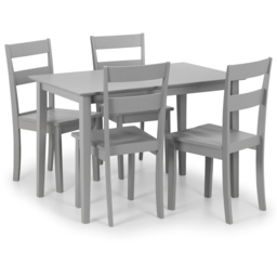 Julian Bowen Kobe 4 Seater Dining Set Grey - Wilko - thumbnail 3