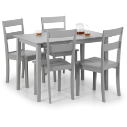 Julian Bowen Kobe 4 Seater Dining Set Grey - Wilko - thumbnail 4