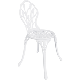 Charles Bentley Tulip Aluminium 2 Seater Cast Bistro Set White - Wilko - thumbnail 5