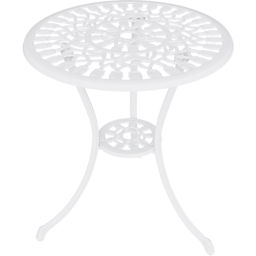 Charles Bentley Tulip Aluminium 2 Seater Cast Bistro Set White - Wilko - thumbnail 6